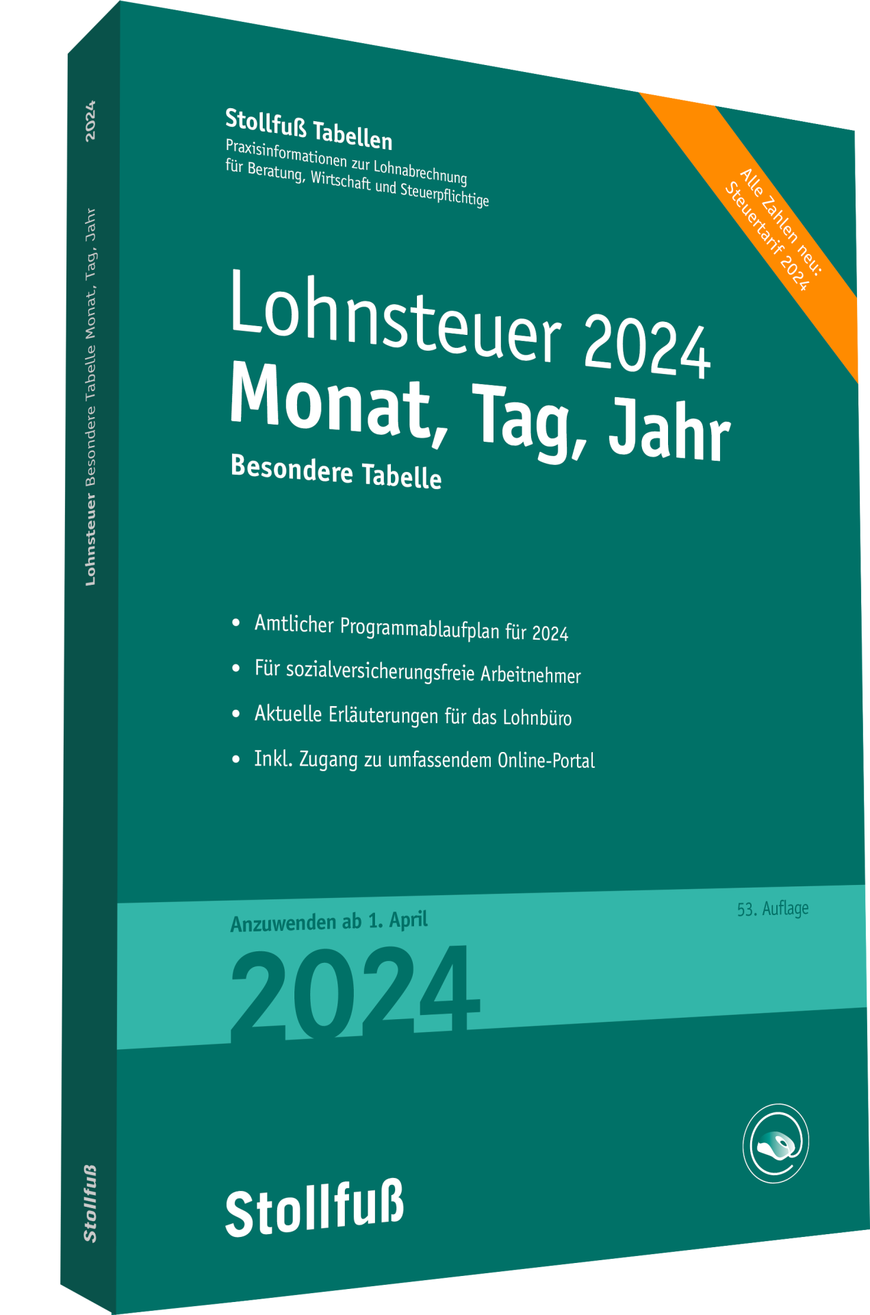 Tabelle, Lohnsteuer 2024 Monat, Tag, Jahr | Print | 9783083340249